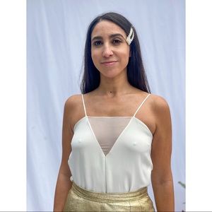 Adam Lippes silk spaghetti strap top